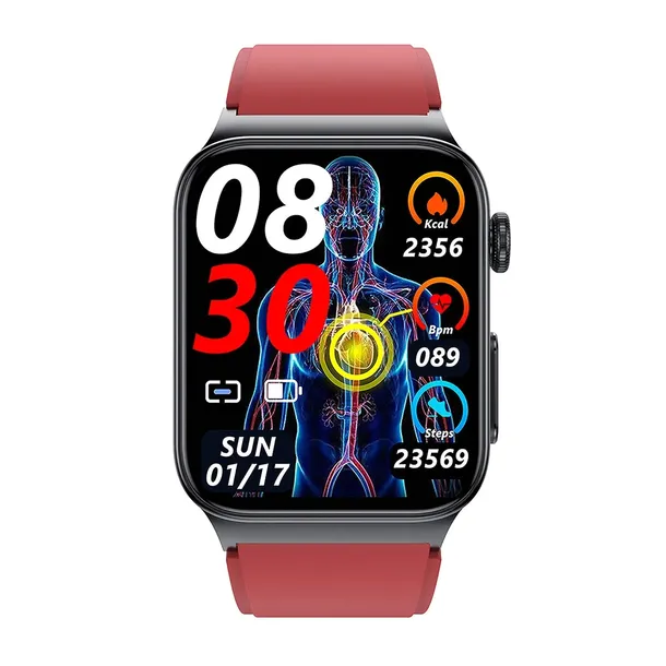smartwatch-cardio-one-czerwony-watchmark-stan-nowy