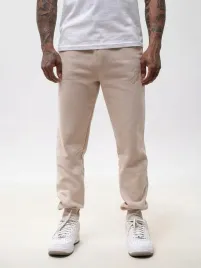 spodnie-dresowe-meskie-bawelniane-na-gumce-bezowe-jigga-wear-maly-tag-xl