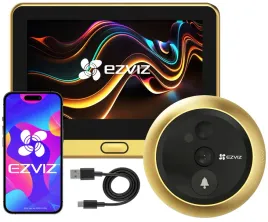wizjer-do-drzwi-z-kamera-ezviz-dp2c-gold-wifi-szeroki-kat-funkcja-dzwonka