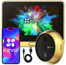 wizjer-wifi-drzwi-z-kamera-ezviz-dp2c-gold-szeroki-kat-funkcja-dzwonka