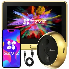 wizjer-wifi-drzwi-z-kamera-ezviz-dp2c-gold-szeroki-kat-funkcja-dzwonka