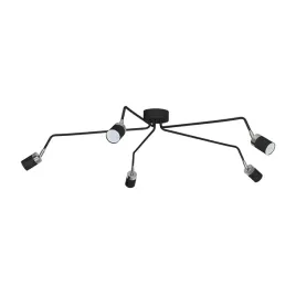 lampa-sufitowa-joker-czarna-5x-gu10-pajak-loft
