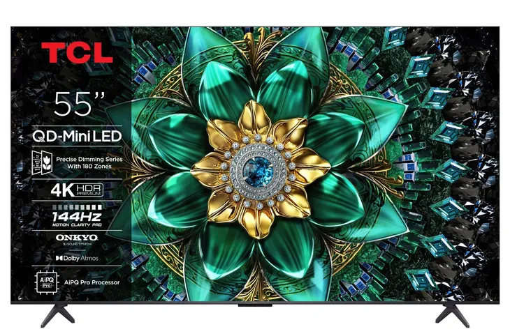 Telewizor QD-Mini LED TCL 55C69K 4K 144 Hz Google TV Dolby Atmos HDMI 2.1