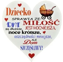 tabliczka-zawieszka-serce-nadruk-dziecko-szczescie