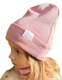 czapka-i-komin-prazek-przejsciowy-brudny-roz-komplet-amami