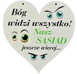 zawieszka-tabliczka-serce-nadruk-sasiad