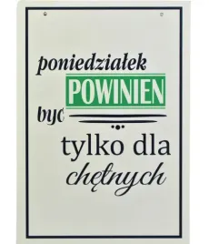 tabliczka-okazjonalna-zawieszka-nadruk-poniedzialek