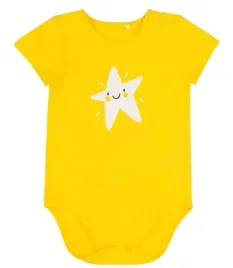 body-bawelniane-62-bembi-zolte-z-gwiazdka