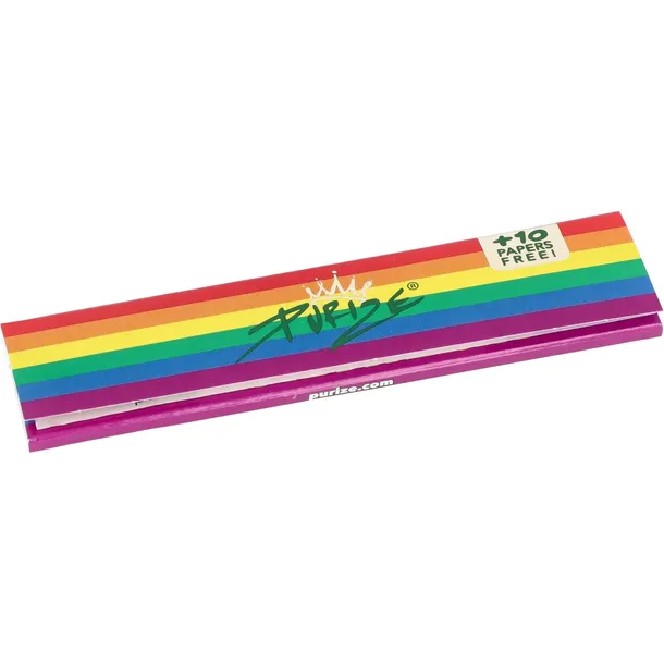 Bibułki Purize Rainbow KS Slim 32+10 gratis brązowe