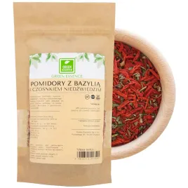 Zdjęcie produktu POMIDORY SUSZONE z czosnkiem niedźwiedzim i bazylią do sosów 100 g