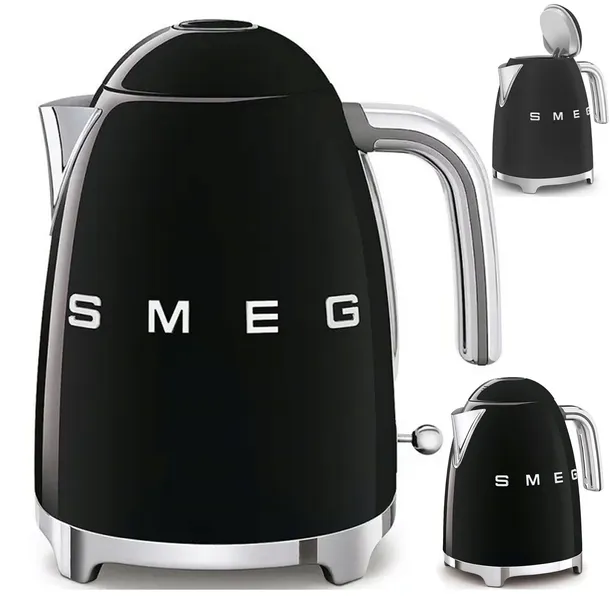 Czajnik Smeg KLF03BLEU 2400 W Czarny Połysk Retro Classic 50's Style 1,7l