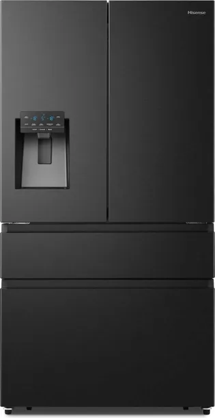 Lodówka FrenchDoor Premium czarna NoFrost Inwerter Kostkarka 560l LED Alarm