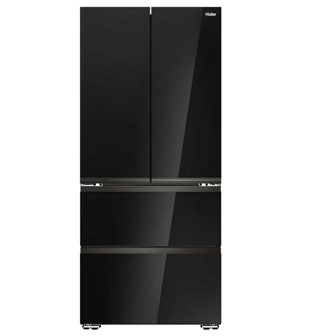 lodowka-haier-nofrost-french-door-hfkr7819dngb-spacefit-czarne-szklo-190cm-stan-nowy