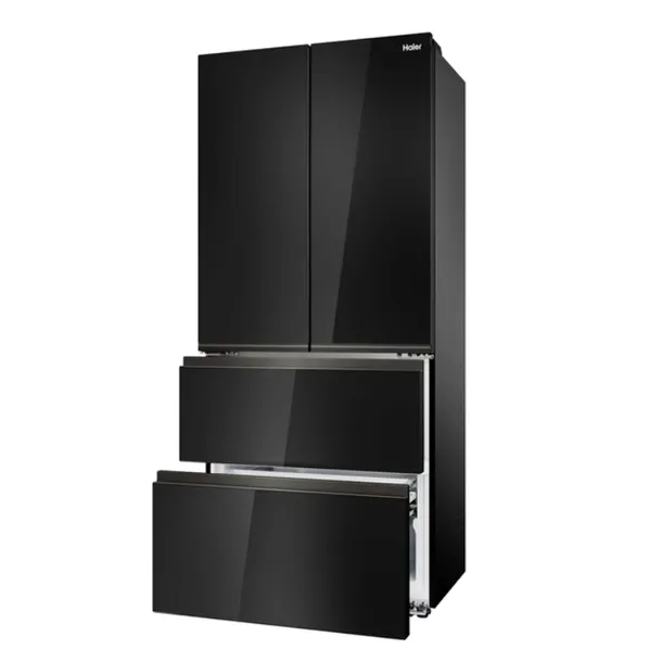 lodowka-haier-nofrost-french-door-hfkr7819dngb-spacefit-czarne-szklo-190cm-wysokosc-produktu-190-cm