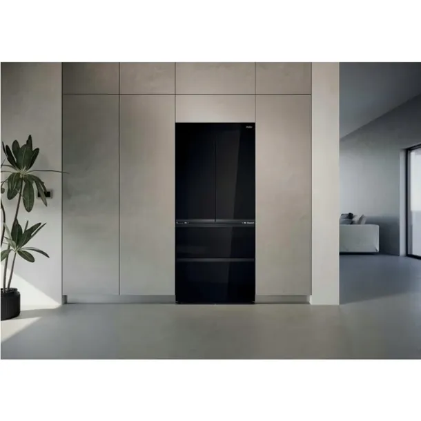 lodowka-haier-nofrost-french-door-hfkr7819dngb-spacefit-czarne-szklo-190cm-liczba-agregatow-1