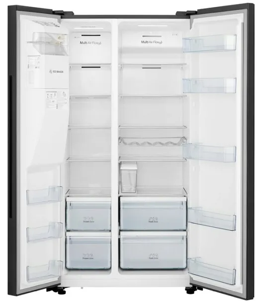 lodowka-sidebyside-no-frost-178-6cm-562l-czarna-szklo-dystrybutor-kostkarka-kod-producenta-sr694n4bge