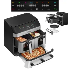 frytkownica-beztluszczowa-185-l-pizza-trio-fr9000-8-funkcji-3-szuflady-3w1