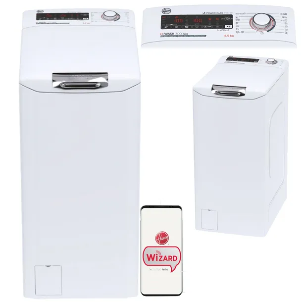 Pralka ładowana od góry Hoover H3TSM285TAMCES 8,5 kg 1200 Inwerter WIFI TOP