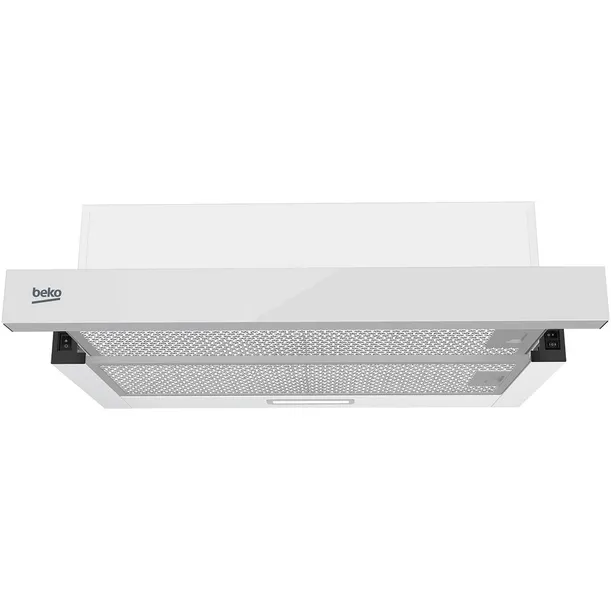 Okap teleskopowy do zabudowy BEKO HNT63322WH 60 cm szkło biały 320 m³/h LED