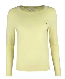 tommy-hilfiger-sweter-damski-bawelniany-zolty-m