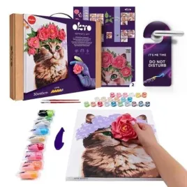 sensory-art-okto-zestaw-do-modelowania-i-malowania-3d-kot-w-wianku-z