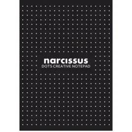 narcissus-blok-a4-czarny-kropki-80-kartek-1-szt