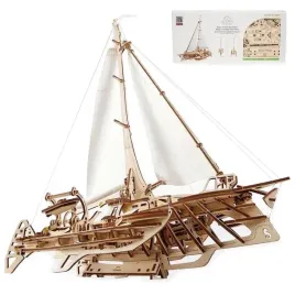 puzzle-3d-statek-trimaran-ugears-drewniany