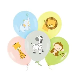 balony-z-nadrukiem-zwierzatka-safari-30cm-5-sztuk-137024