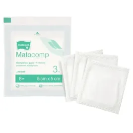 Zdjęcie produktu KOMPRESY Z GAZY GAZIKI JAŁOWE 5x5cm TZMO 3szt.