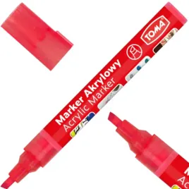marker-akrylowy-sciety-czerwony-toma