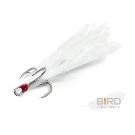 delphin-kotwica-bird-hook-triple-biale-piora-rozm-4-3szt