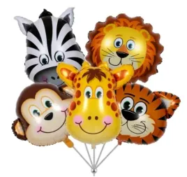 balony-zestaw-zoo-zwierzeta-5-szt-zebra-malpa-lew-tygrys-zyrafa-urodziny
