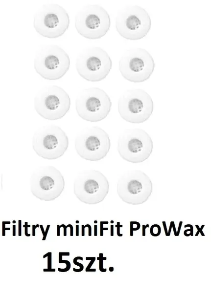 Filtry ProWax miniFit do aparatów słuchowych Oticon, Bernafon 15szt