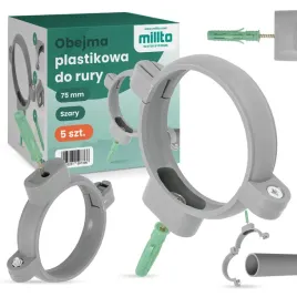 5x-obejma-uchwyt-rur-kanalizacji-plastik-75-mm