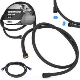 waz-prysznicowy-natryskowy-150-wezyk-gladki-prysznica-wanny-czarny-gumowy