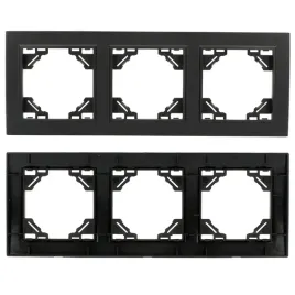 ramka-wlacznika-gniazda-potrojna-czarna-matowa