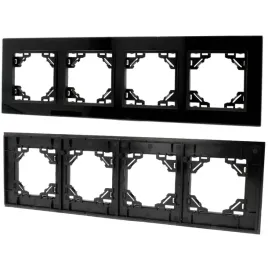 ramka-wlacznika-gniazd-szklana-swiatla-poczworna