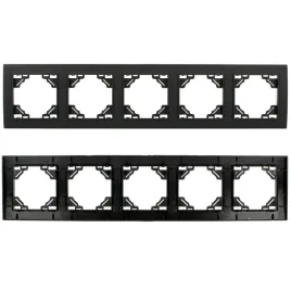 ramka-wlacznika-gniazda-pieciokrotna-czarna-matowa