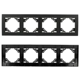 ramka-wlacznika-gniazda-poczworna-czarna-matowa