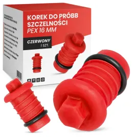 korek-do-prob-szczelnosci-pex-16-mm-czerwony