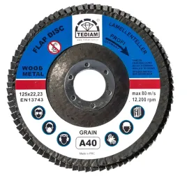 tarcza-listkowa-lamelka-125-mm-gr-40-uniwersalna-tediam