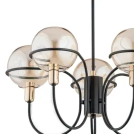 lampa-sufitowa-petra-5x40w-czarna-alfa-62157-kule-bursztynowe