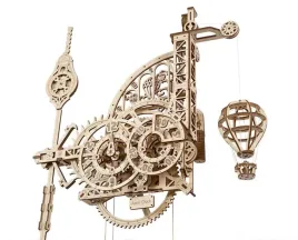 ugears-aero-clock-drewniany-zegar-scienny-do-skladania