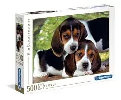 puzzle-500-el-dwa-pieski-beagle-clementoni