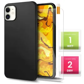 etui-do-apple-iphone-12-czarne-matowe-slim-silikonowe-guma-szklo-9h