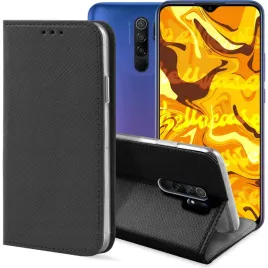 etui-z-klapka-do-xiaomi-redmi-9-czarne-zamykane-magnetyczne-kabura-futeral