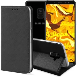 etui-z-klapka-do-samsung-galaxy-a8-2018-czarne-zamykane-magnetyczne-kabura