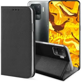 etui-z-klapka-do-oppo-reno-5-lite-czarne-zamykane-magnetyczne-kabura-flip