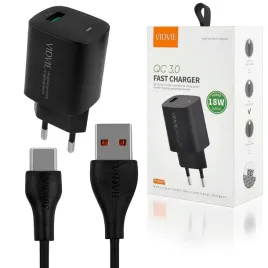 ladowarka-sieciowa-vidvie-ple249-1xusb-kabel-type-c-qc-3-0-18w-czarna