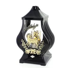 znicz-wielkanocny-z-elegancka-aplikacja-baranka-i-kwiatow-czarno-zloty